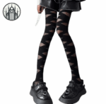 Collants Gothiques Lolita: Style Mortel Garanti! - Noir / Taille Unique