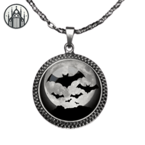 Collier Gothic Araignée: Cadre Circulaire En Argent