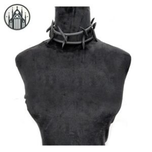 Collier Gothique Géométrique Couronne Épines — Univers Gothique