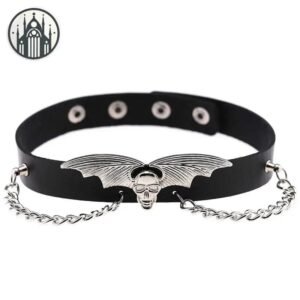 Collier Gothique Ras Cou Ailé Simili — Univers Gothique