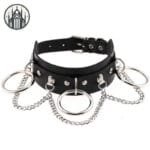 Collier Gothique Audacieux: Style Neo-goth Et Punk