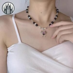 Collier Gothique Baphomet Araignée Alliage — Univers Gothique