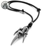 Collier Gothique Cercueil Dragon Acier 316L — Univers Gothique (vue 2)
