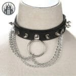 Collier Gothique Cuir - Livraison Standard Offerte