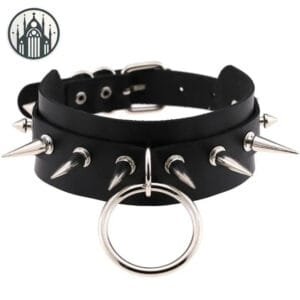 Collier Gothique Dentelle: Livraison Standard Offerte! - Noir