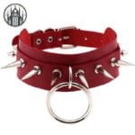Collier Gothique Dentelle: Livraison Standard Offerte! - Rouge