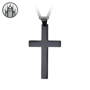 Collier Gothique Croix Pendentif Acier Unisexe — Univers Gothique