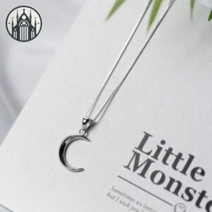 Collier Gothique Lune Argent Sterling 925 — Univers Gothique