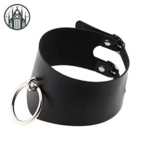 Collier Gothique Choker Simili Cuir Femme — Univers Gothique