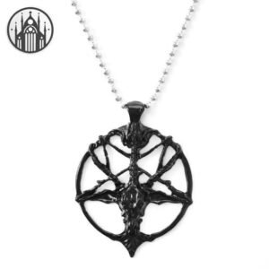 Collier Gothique Pentagramme Alliage Chaîne — Univers Gothique