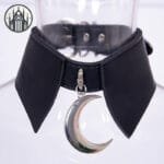 Collier Gothique Noir En Acier Inoxydable – Livraison Offerte