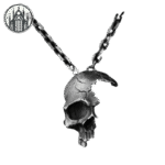 Collier Gothique Tête Mort Acier Inoxydable
