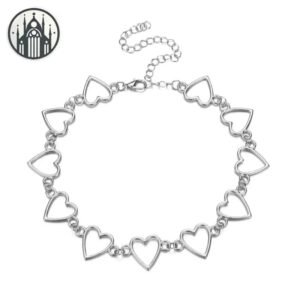 Collier Gothique Romantique Cœur Réglable — Univers Gothique