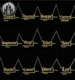 Collier Gothique Signe Astrologique: Livraison Offerte