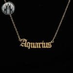 Collier Gothique Signe Astrologique: Livraison Offerte - Aquarius