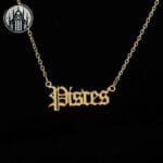 Collier Gothique Signe Astrologique: Livraison Offerte - Pisces