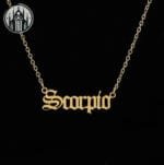 Collier Gothique Signe Astrologique: Livraison Offerte - Scorpio