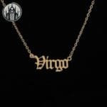 Collier Gothique Signe Astrologique: Livraison Offerte - Virgo