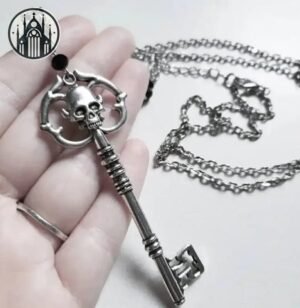 Collier Gothique Squelette Antique Alliage — Univers Gothique