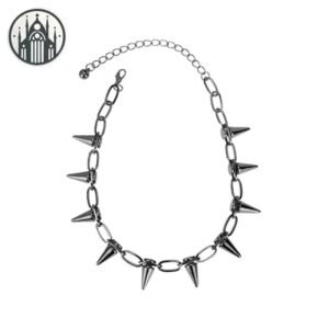 Collier Gothique Punk Alliage Zinc — Univers Gothique