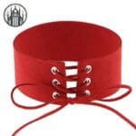 Collier Gothique Victorien - Style Ras De Cou Gothique! Rouge