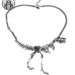 Collier Gothique Dinosaure T-Rex Alliage