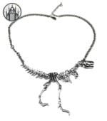 Collier Gothique Victorien: T-rex Impressionnant! Doré