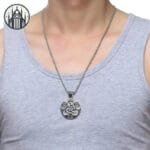 Collier Pendentif Gothique Baphomet: Livraison Offerte!