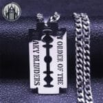 Collier Pendentif Lame En Acier Inoxydable - Tendance Exceptionnelle