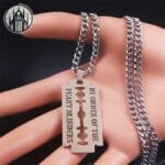 Collier Pendentif Lame En Acier Inoxydable - Tendance Exceptionnelle