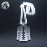 Collier Pendentif Lame En Acier Inoxydable - Tendance Exceptionnelle