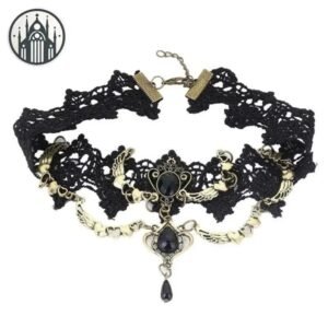 Collier Gothique Filligrane Octogonal Métallique — Univers Gothique
