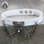 Collier Ras Du Cou Gothique - Blanc