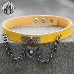 Collier Ras Du Cou Gothique - Jaune