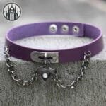 Collier Ras Du Cou Gothique - Violet