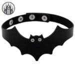 Collier Ras-le-cou Gothique En Zinc Brillant! Chauve-souris