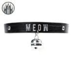 Collier Ras-le-cou Gothique En Zinc Brillant! Meow