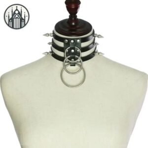 Collier Gothique Ras Cou Clous Noirs — Univers Gothique