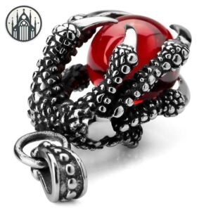 Collier Gothique Dragon Acier Inoxydable — Univers Gothique