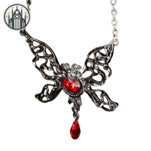 Collier Gothique Papillon Acier Inoxydable — Univers Gothique