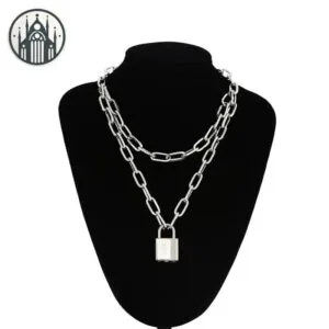 Colliers Gothique Au Design De Dentelle Incroyable - Argent