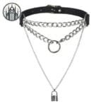 Colliers Gothique Chauve-souris: Style Audacieux! - Noir