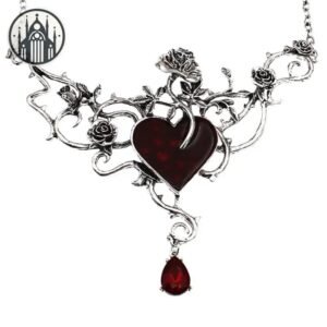 Collier Gothique Cœur Alliage Zinc — Univers Gothique