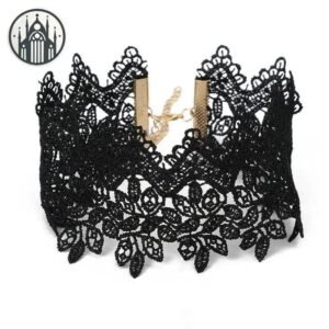 Collier Gothique Tour Cou Floral — Univers Gothique