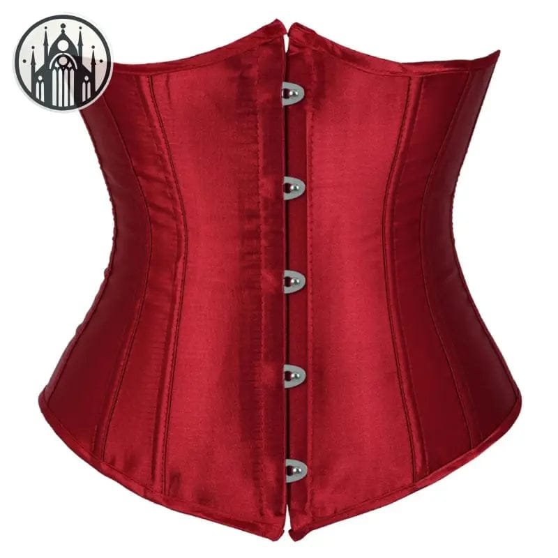 Corset En Dentelle Gothique Vintage Sexy - Bordeaux / s