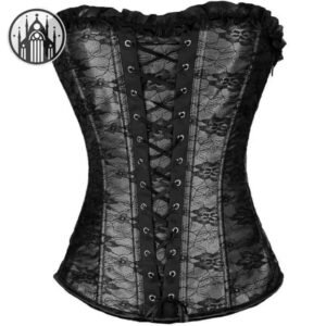 Corset Gothique Dentelle Elasthanne — Univers Gothique