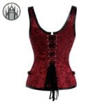 Corset Gothique Brocart: Style Enfer Gothique Femme