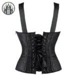 Corset Gothique Burlesque: Notre Style Canon De L’enfer! Noir / Xl
