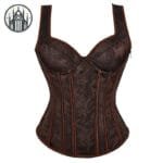 Corset Gothique Burlesque: Notre Style Canon De L’enfer! Noir / Xs