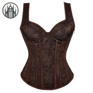 Corset Gothique Steampunk Rétro Fermoir — Univers Gothique
